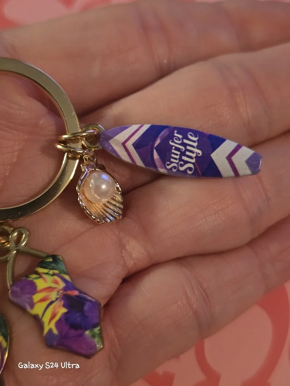 Beach Theme Bag Charm/ Keychain NEW